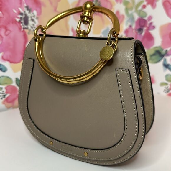 💯Authentic Chloe Nile Grey Small Crossbody Bag🍀 - Picture 4 of 17